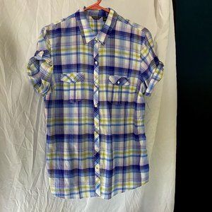 Women's Eddie Bauer Short Sleeve Plaid Button Down